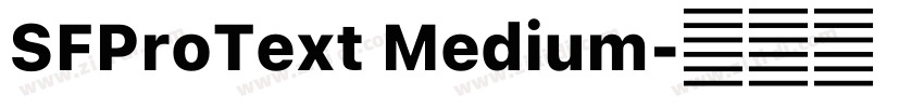 SFProText Medium字体转换